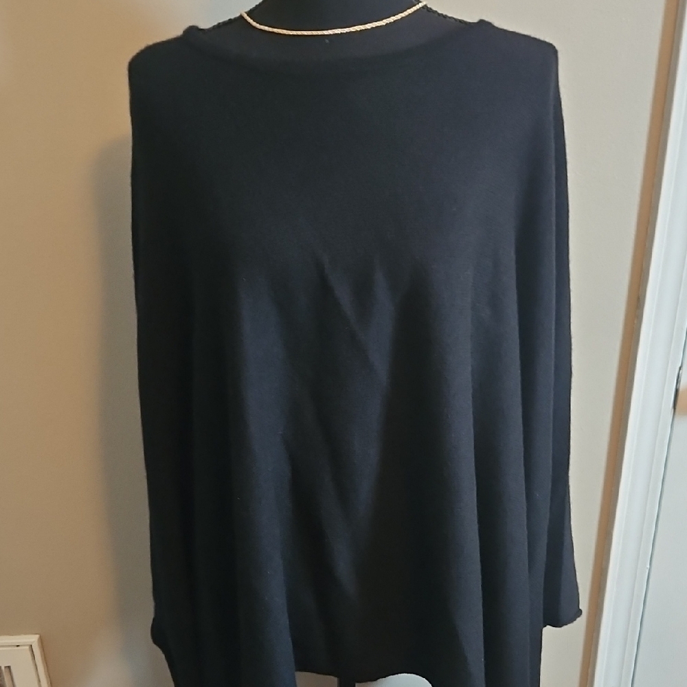 100% 2 Ply CASHMERE Elegant Black Women's Sweater